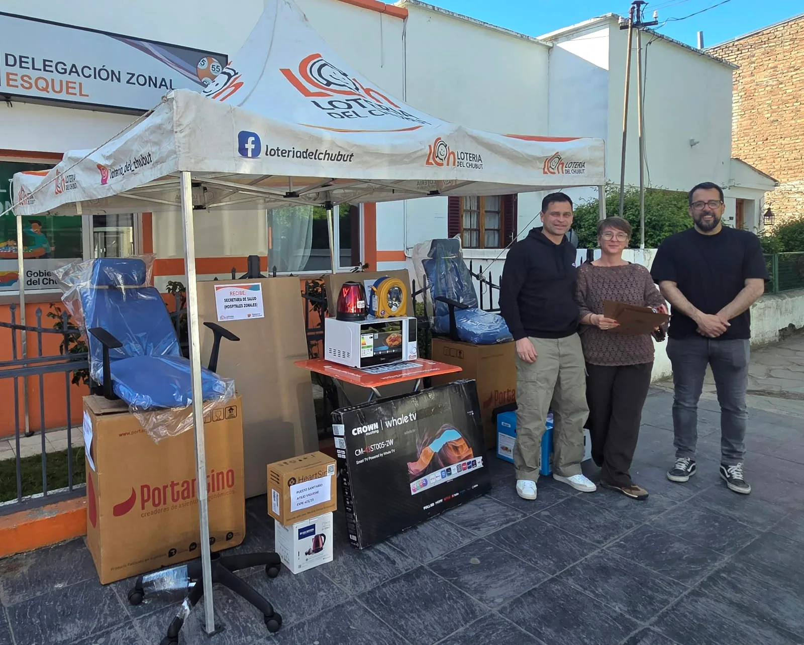 Lotería del Chubut refuerza con equipamiento a hospitales y puestos sanitarios de la cordillera