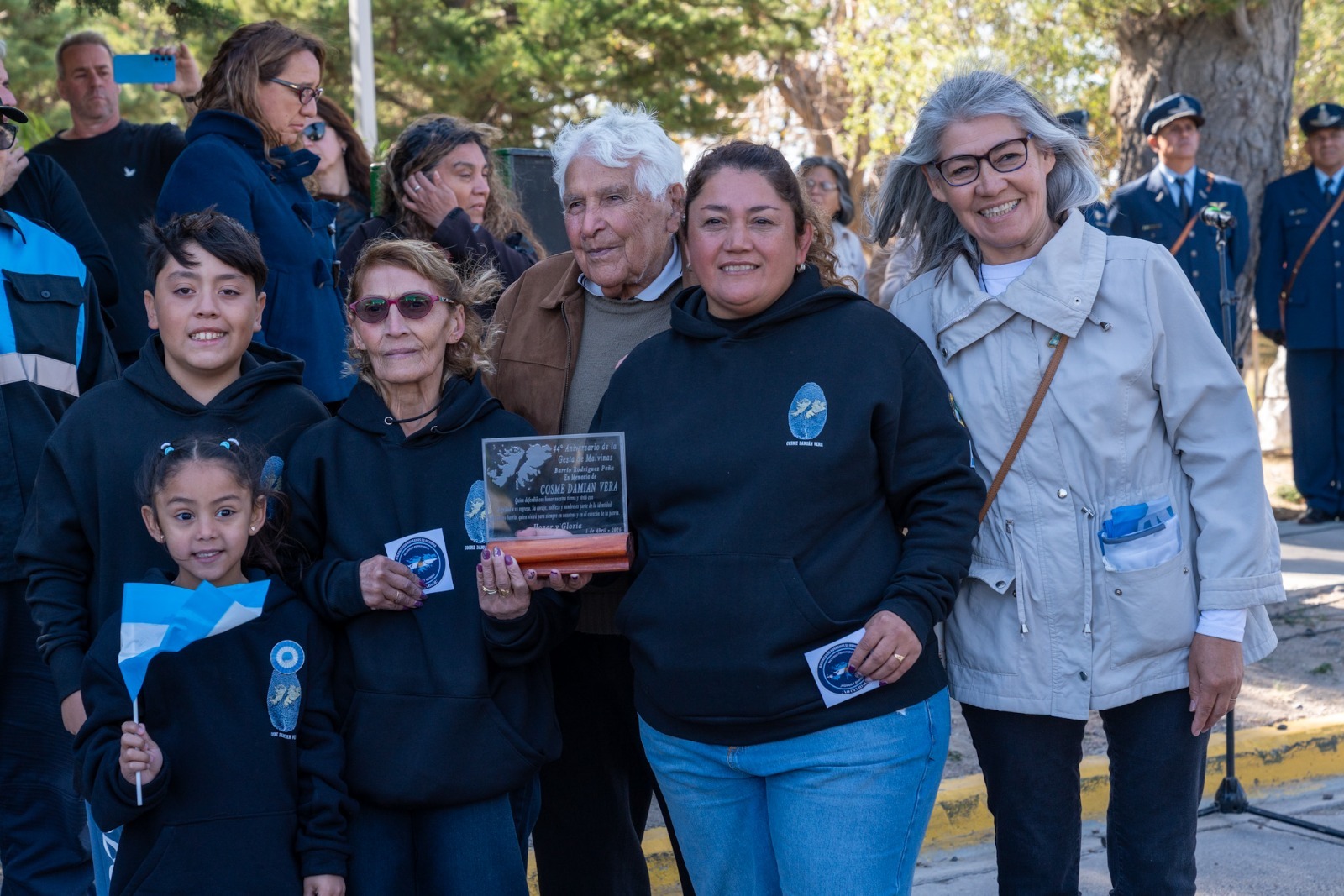 El barrio Rodríguez Peña rindió homenaje a los caídos