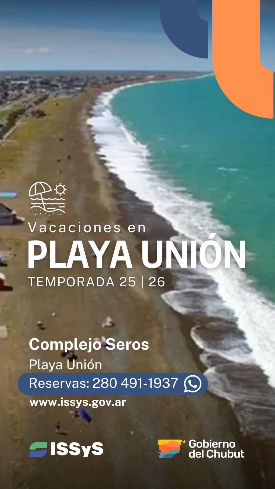 El ISSyS recuerda la disponibilidad de sus complejos turísticos en Esquel, Playa Unión y Las Golondrinas