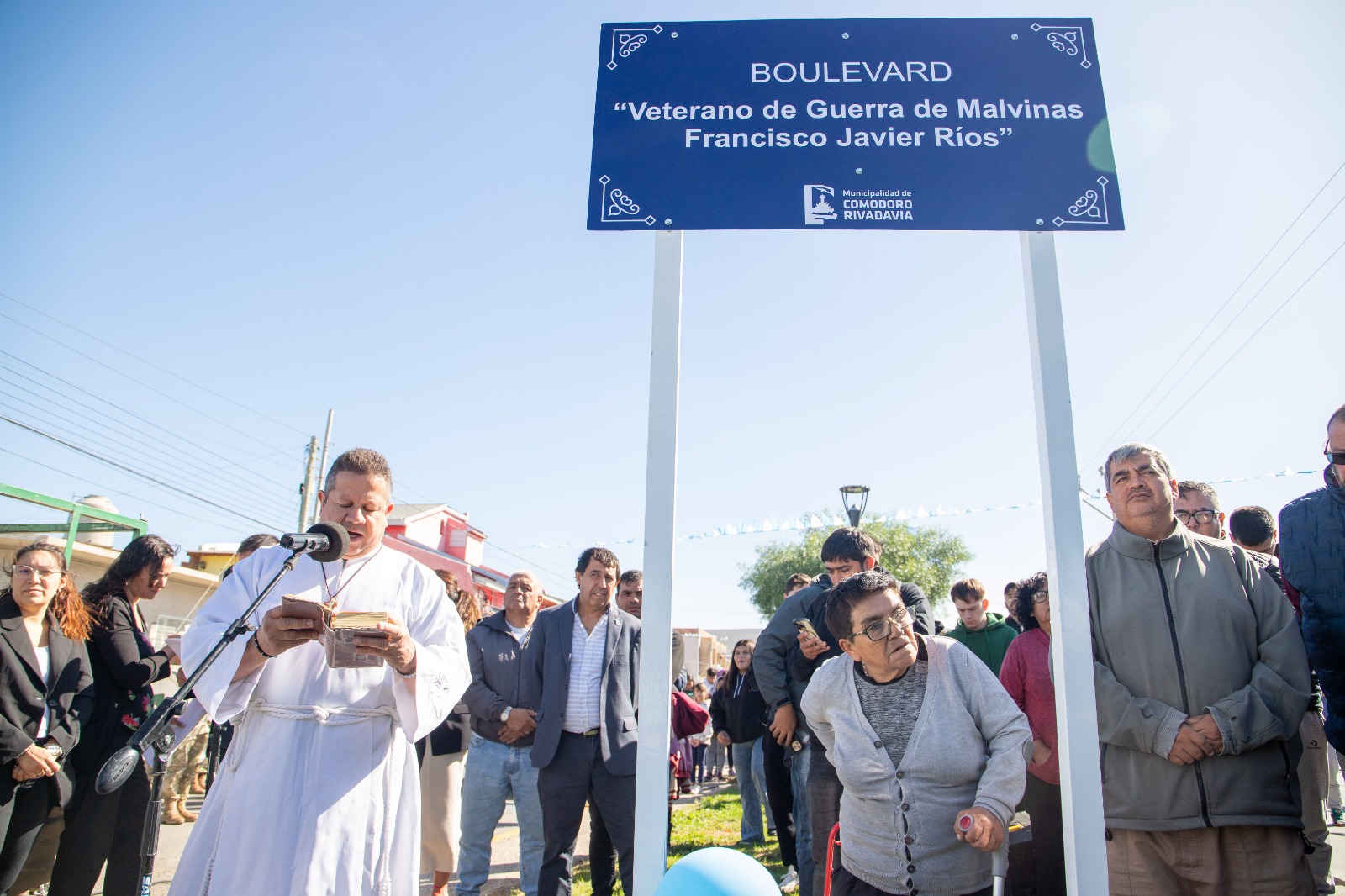 Se impuso el nombre “Veterano de Guerra de Malvinas Francisco Javier Ríos” al boulevard de Estados Unidos y 10 de Noviembre