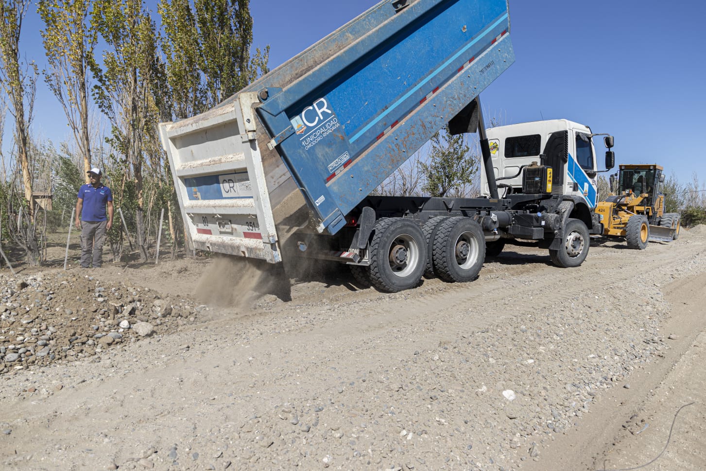 Se concretó una importante apertura de calles en la zona de Km. 18
