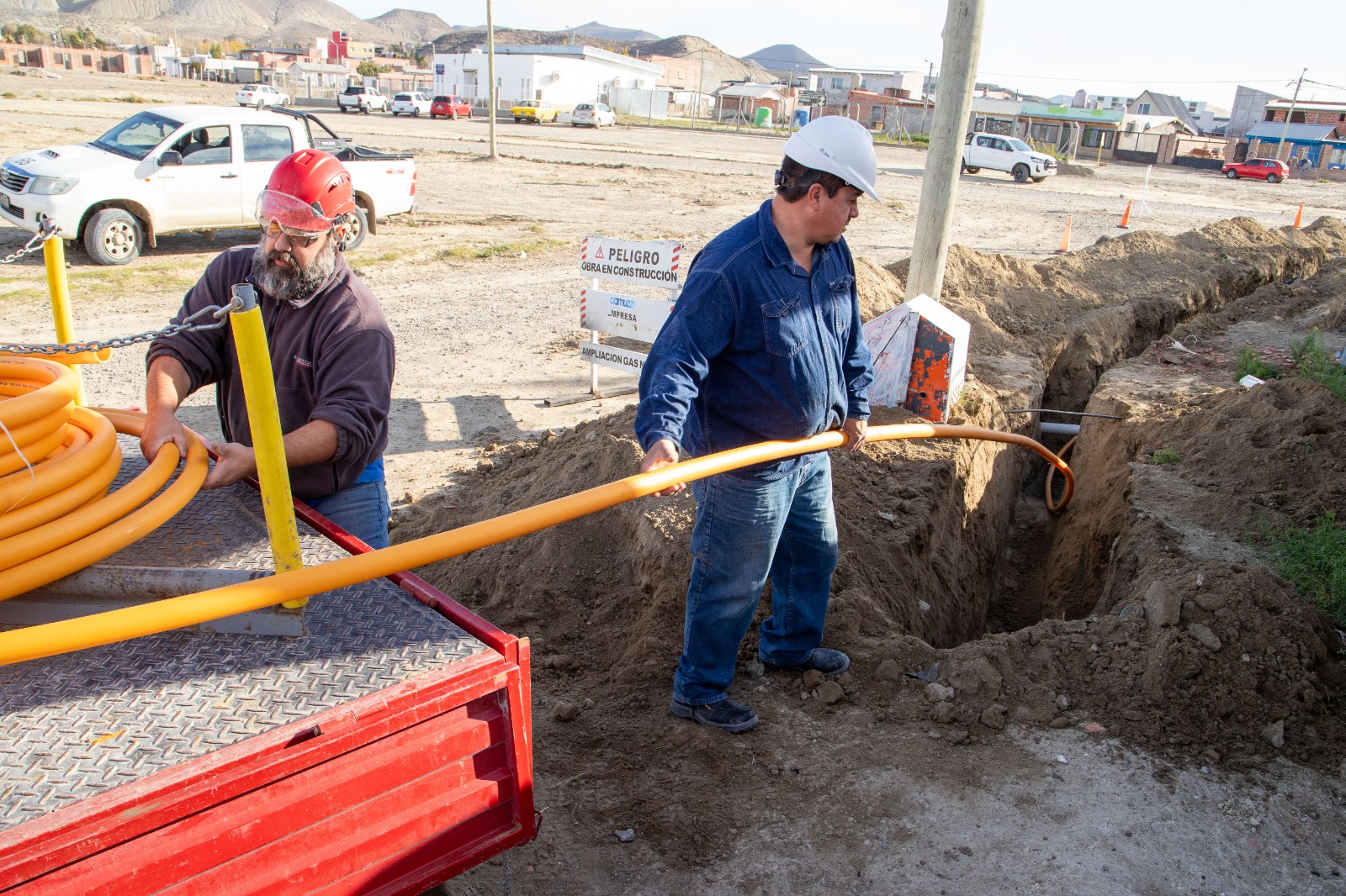 El Municipio avanza con nuevas obras de ampliación de la red de gas en René Favaloro y Rodríguez Peña