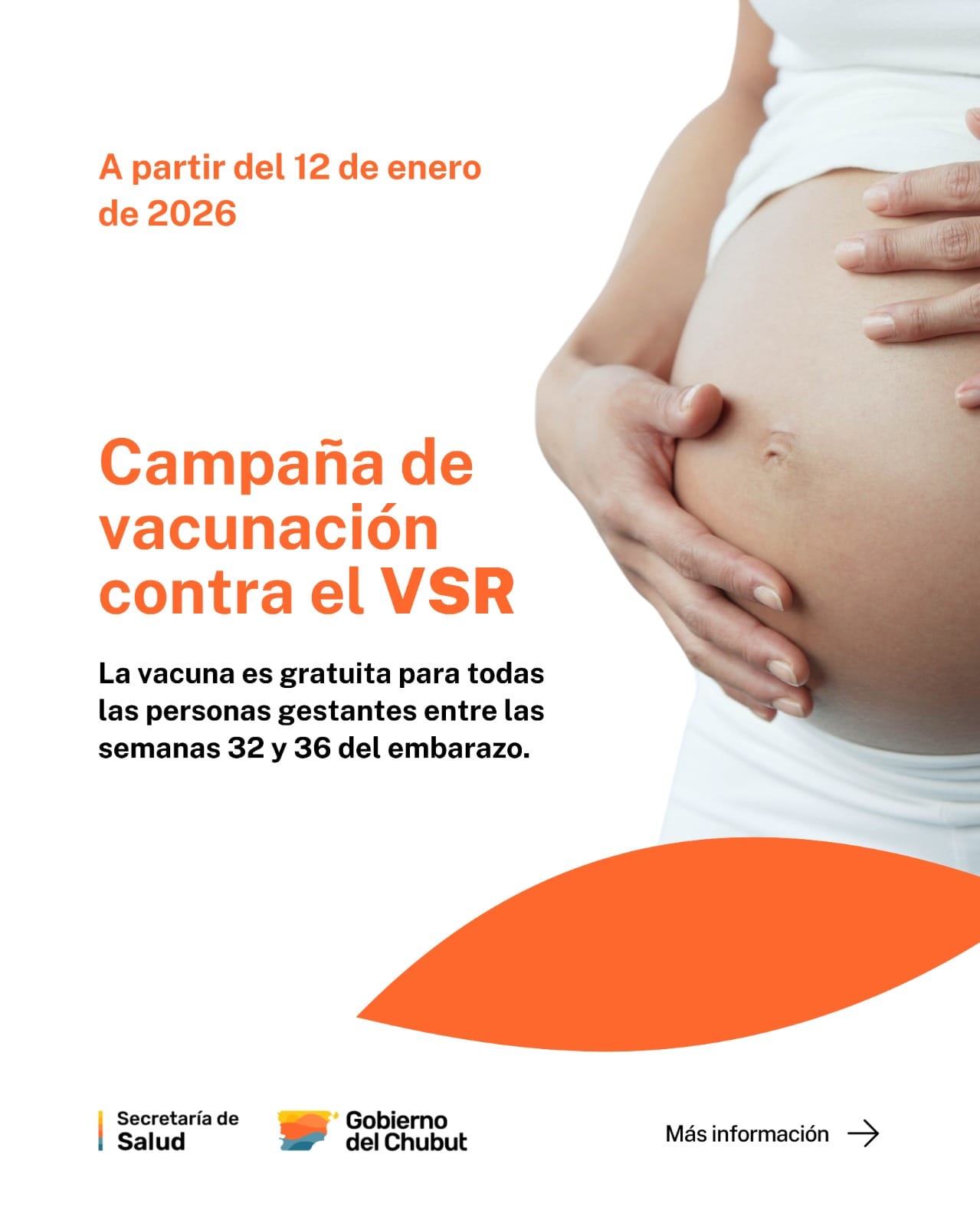 Continúa desarrollándose en Chubut la Campaña de Vacunación de embarazadas contra el Virus Sincicial Respiratorio