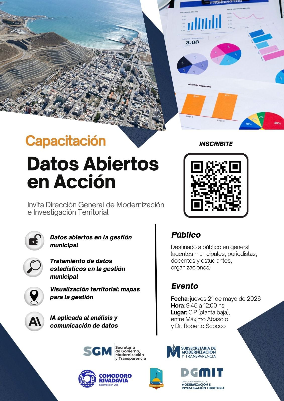 El Municipio convoca a la capacitación «Datos Abiertos en Acción» para fortalecer la transparencia pública