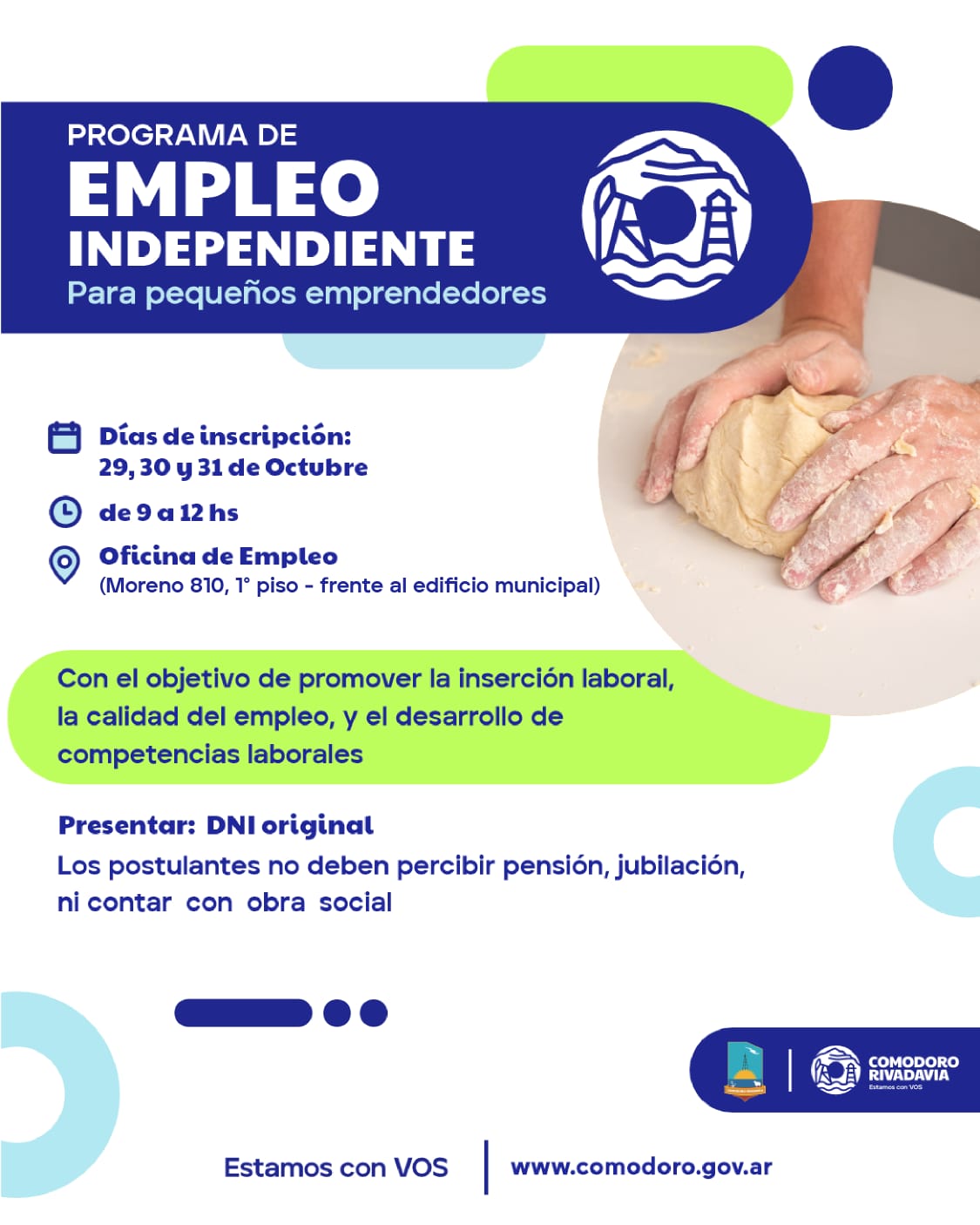 El Municipio convoca a emprendedores locales a ser parte del Programa de Empleo Independiente