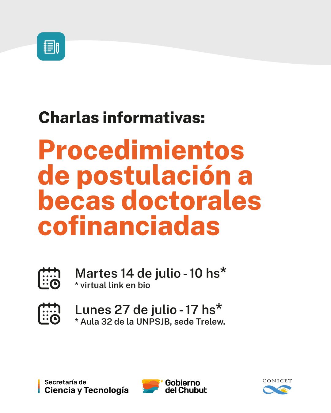 Provincia brindará charlas informativas sobre becas doctorales cofinanciadas con el CONICET