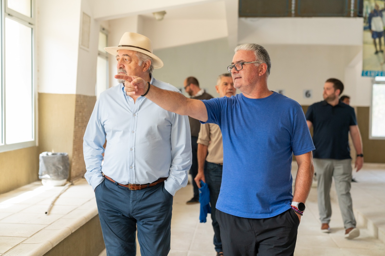El Municipio avanza con la refacción de la pileta del Club Huergo
