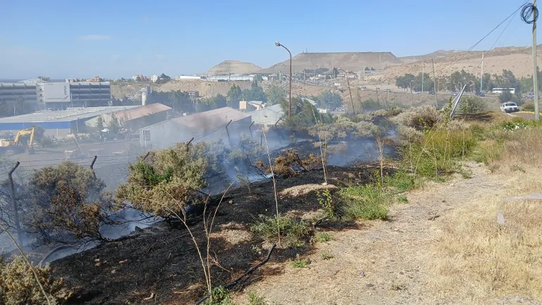 Incendio en un molino de viento provocó complicaciones en la Ruta 3