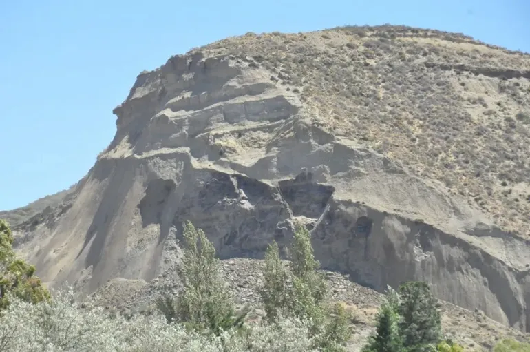 El cerro cedió 38 metros en apenas un minuto y medio