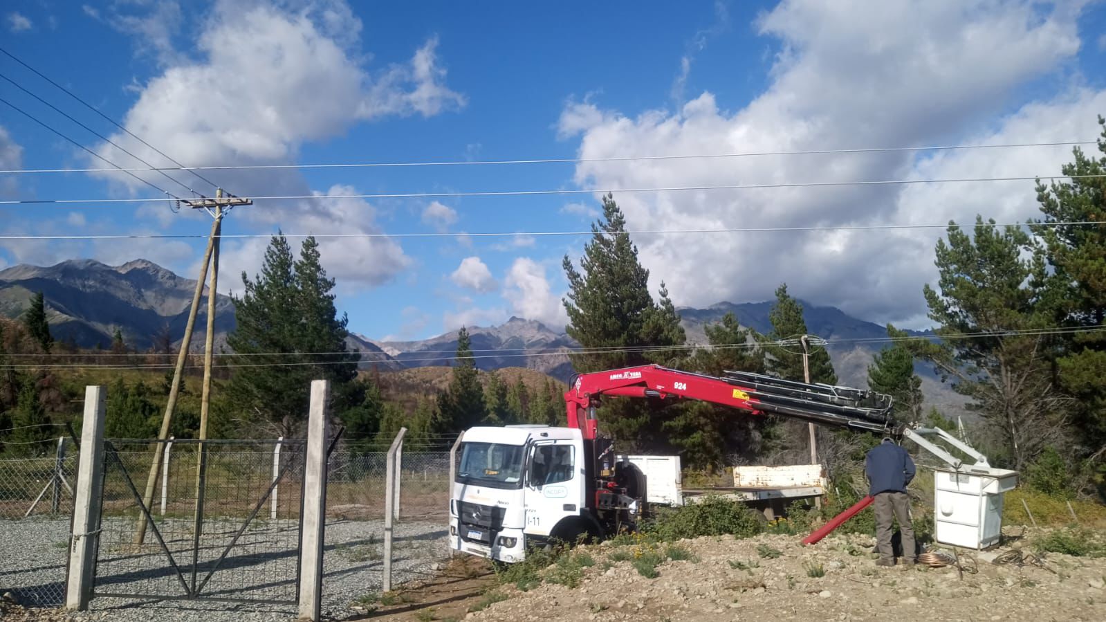 Provincia normalizó el funcionamiento del Interconectado Provincial de 33 kV en la Comarca Andina