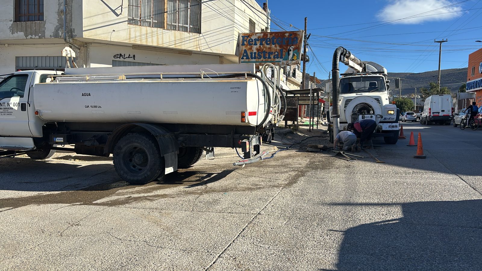 Logró subsanarse un importante taponamiento pluvial en el barrio San Martín