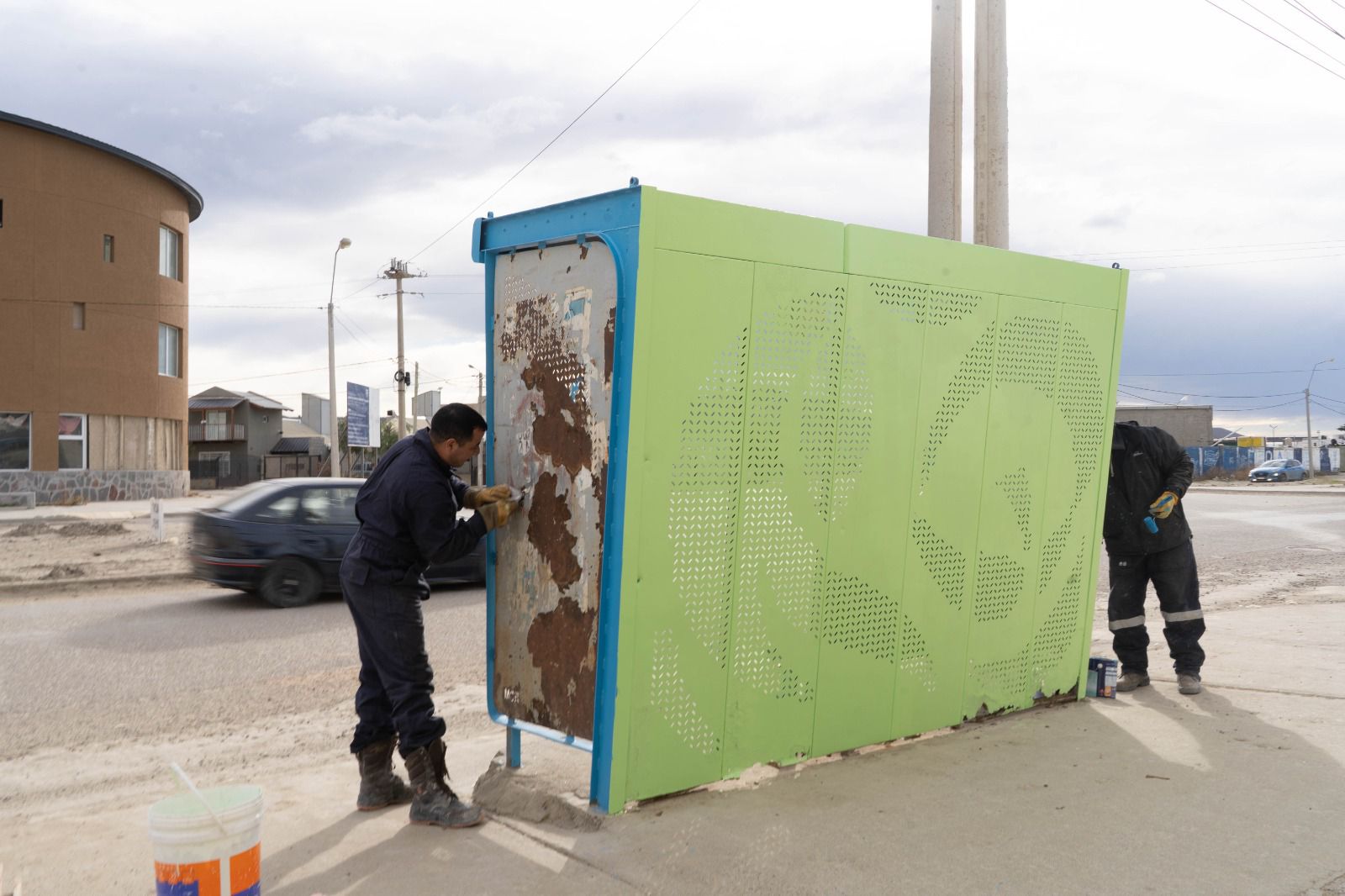 Comodoro refuerza el mantenimiento de la infraestructura del transporte público en la zona sur