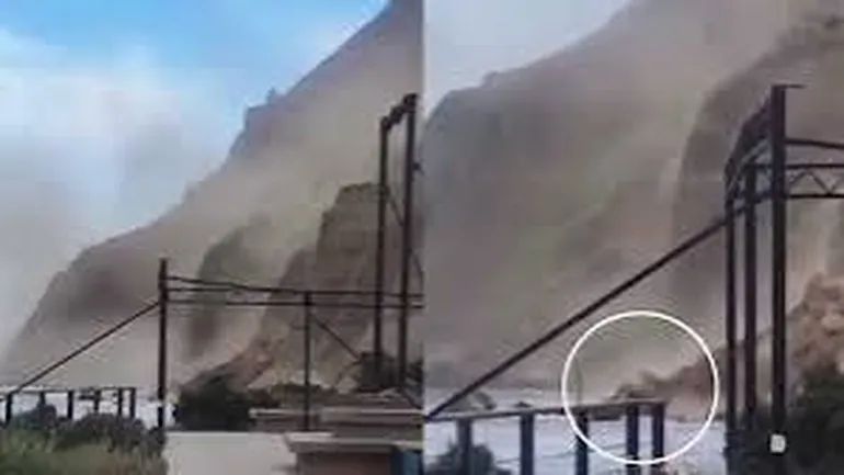 Rada Tilly: Un bloque inestable mantiene el riesgo de nuevos desprendimientos