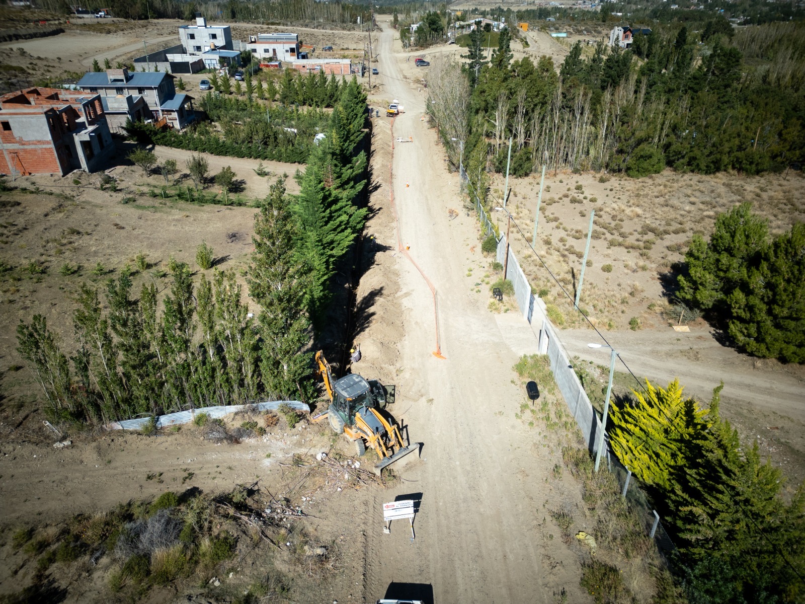Con un 70% de avance, continúa la obra de gas en el barrio Malvinas Argentinas